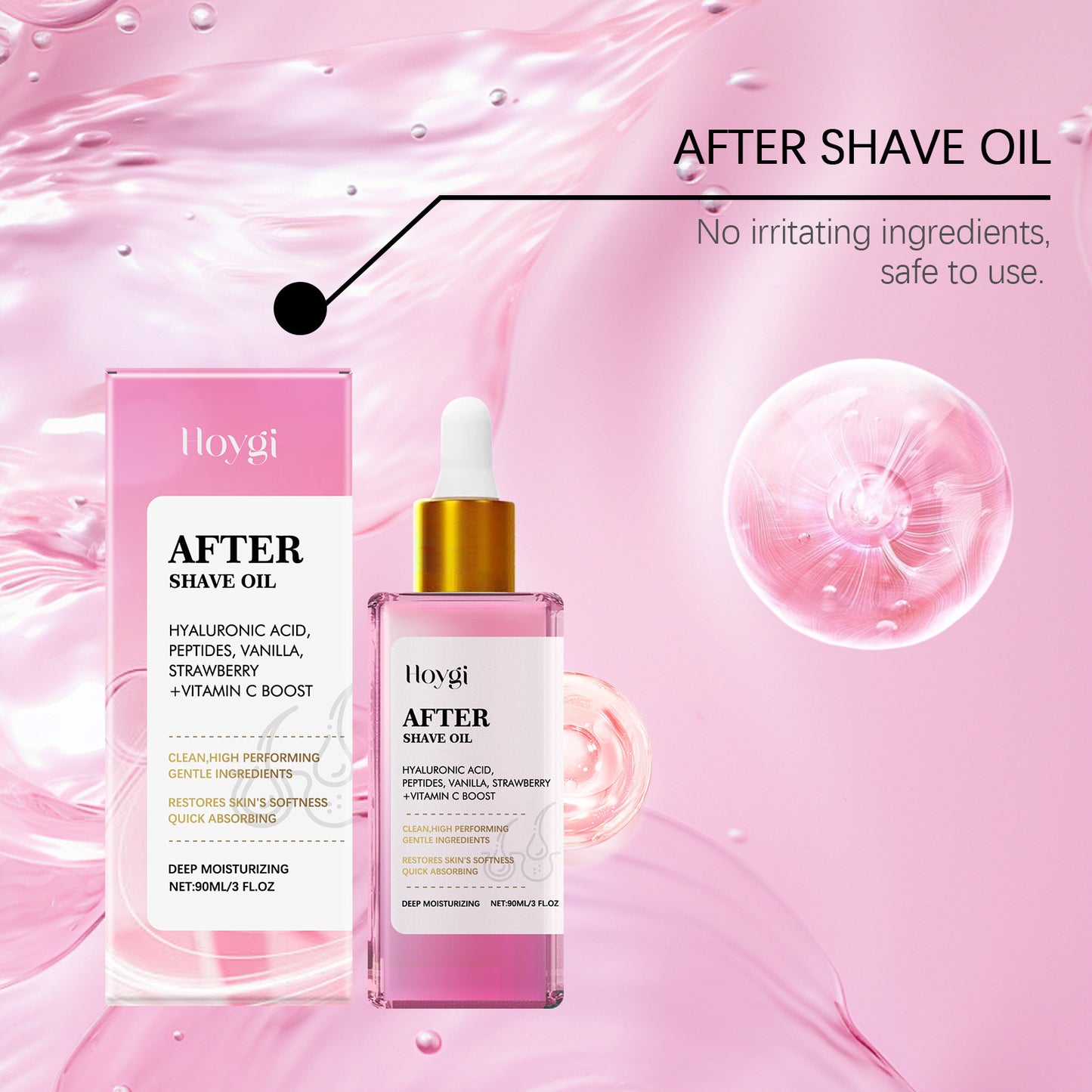 Hoygi: Strawberry-Vanilla Essential Body Oil 90ml