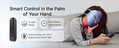 Infrared Light Led Face Mask | 4-Mode Red Light Skin-Care Therapy