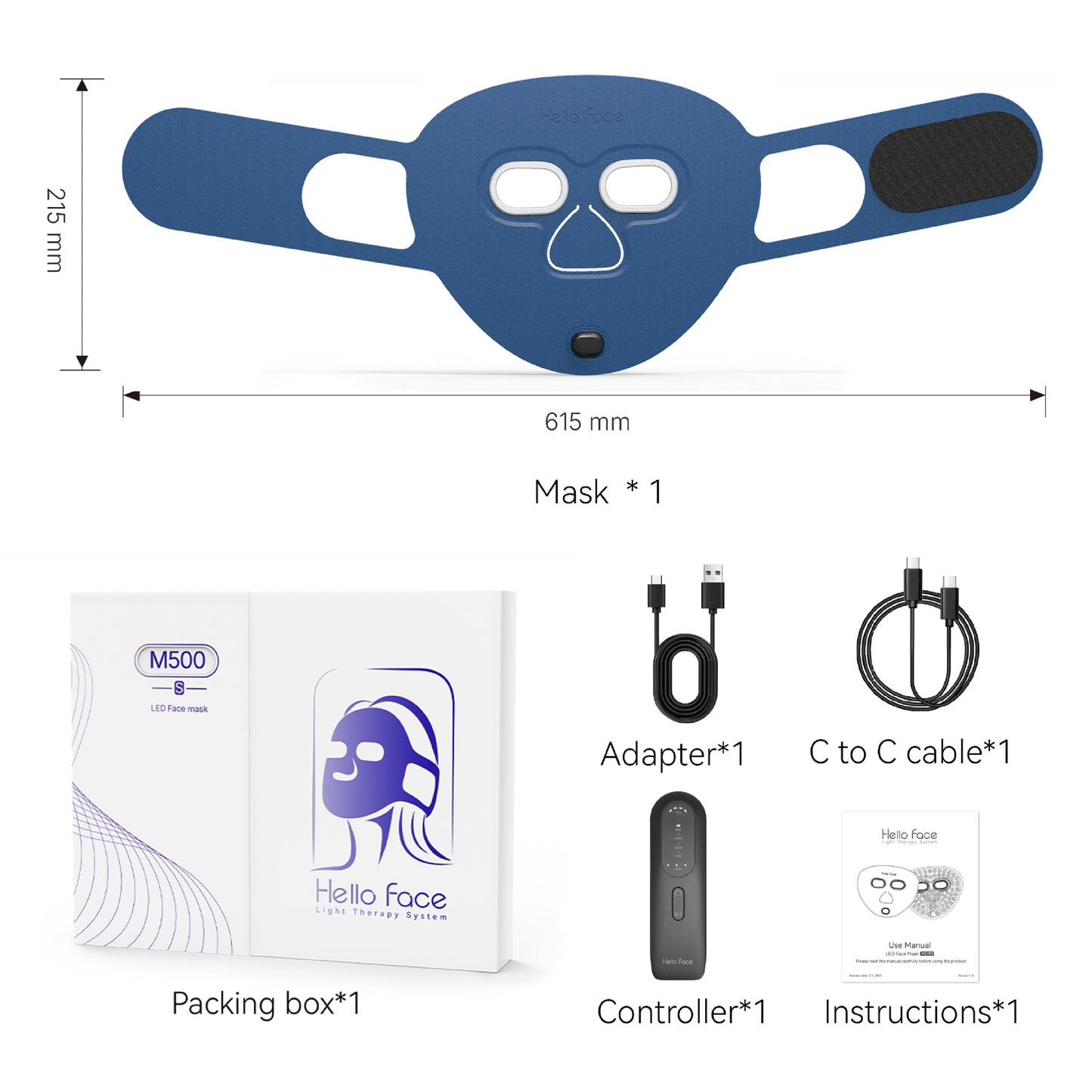 Infrared Light Led Face Mask | 4-Mode Red Light Skin-Care Therapy